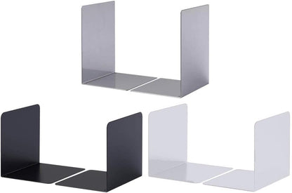 Durable Large Bookends | Pack of 2 Book Holders in Black | 160 x 220 x 160 mm (W x H x D) | Perfect for Keeping Books Neat and Tidy