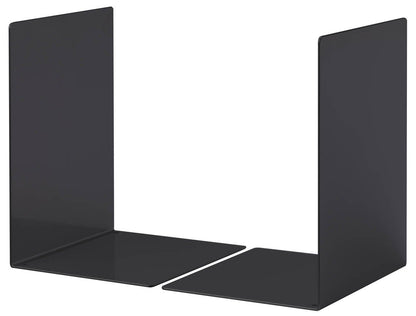 Durable Large Bookends | Pack of 2 Book Holders in Black | 160 x 220 x 160 mm (W x H x D) | Perfect for Keeping Books Neat and Tidy