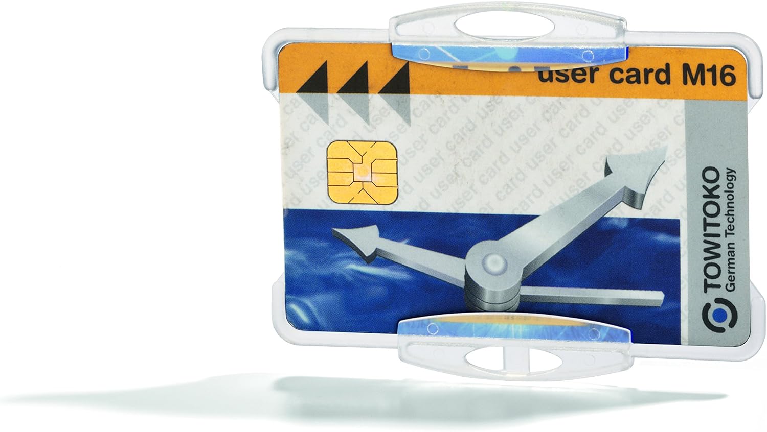 Durable Security Pass Holder 54 x 85 mm Transparent | Pack of 10 Badges | Glass Clear | Ideal for Security and Visitor Management