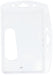 Durable Enclosed Security Pass Holder 54 x 85 mm Transparent | Pack of 10 Badges | Glass Clear | Ideal for Security and Visitor Management