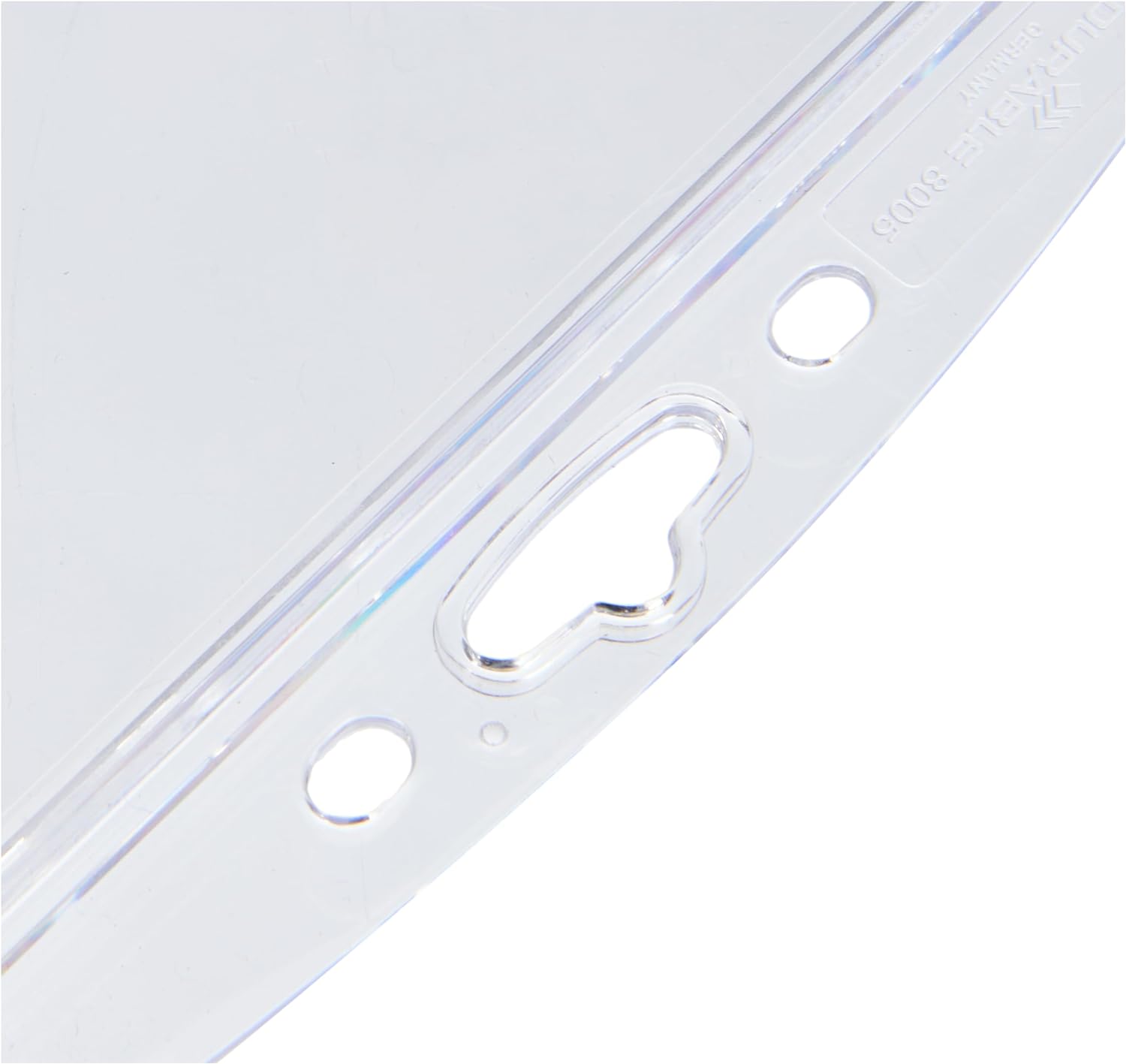 Durable Enclosed Security Pass Holder 54 x 85 mm Transparent | Pack of 10 Badges | Glass Clear | Ideal for Security and Visitor Management