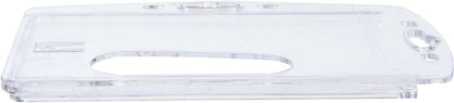Durable Enclosed Security Pass Holder 54 x 85 mm Transparent | Pack of 10 Badges | Glass Clear | Ideal for Security and Visitor Management