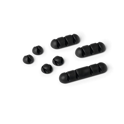 Durable Cavoline Clip Mix Desk Cable Holder Black, 504137