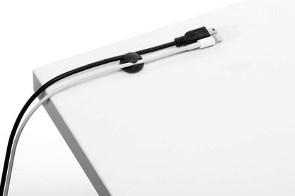 Durable Cavoline Clip Mix Desk Cable Holder Black, 504137