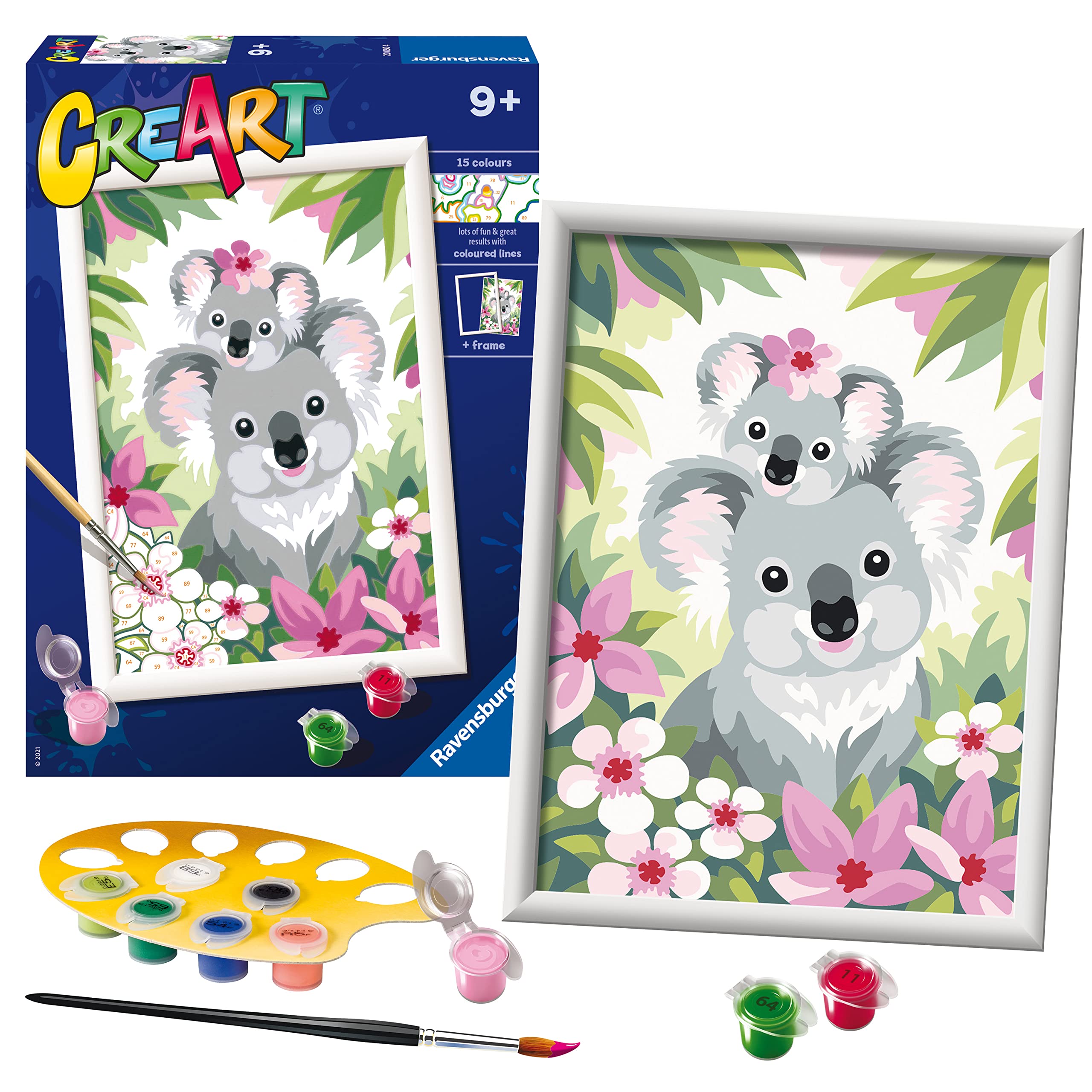 Ravensburger CreArt Koala Cuties Paint By Numbers Kits for Children & Adults Ages 7 Years Up - Kids Craft Set