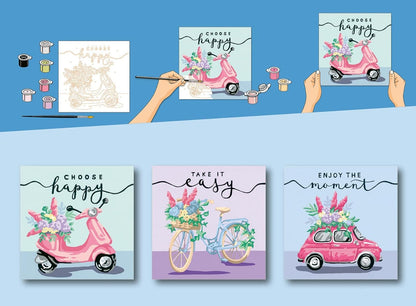 Ravensburger CreArt Choose Happy Paint by Numbers for Adults Craft Kits for Adults and Kids Age 12 Years Up