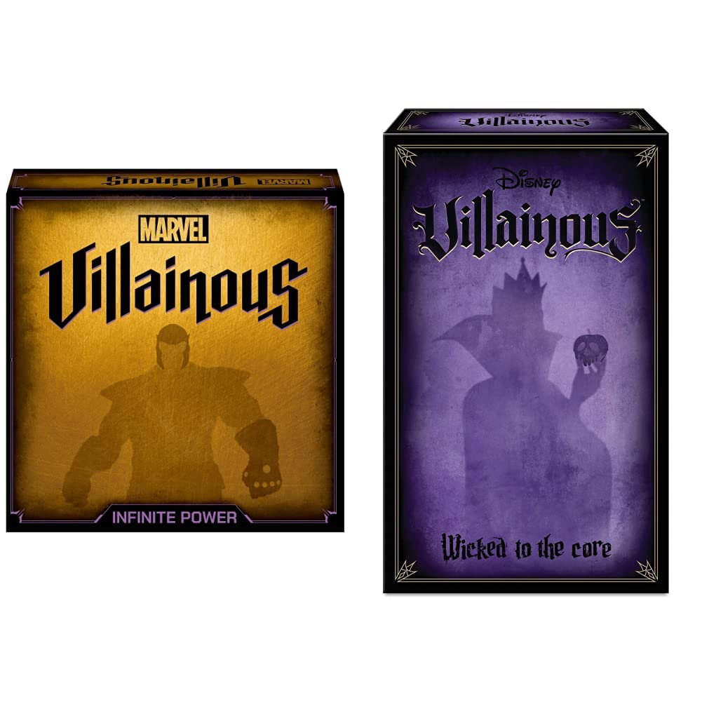 Ravensburger Marvel Villainous, Gioco di Strategia, 2-4 Giocatori & Disney Villainous Wicked to the core, Gioco di Strategia, 2-3 Giocatori
