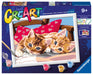 Ravensburger CreArt Two Cuddly Cats Paint By Numbers Kits for Children & Adults Ages 9 Years Up - Kids Craft Set - Easter Presents