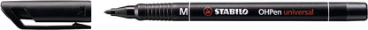 Marcador permanente STABILO OHPen - Estuche con 8 colores - Punta media