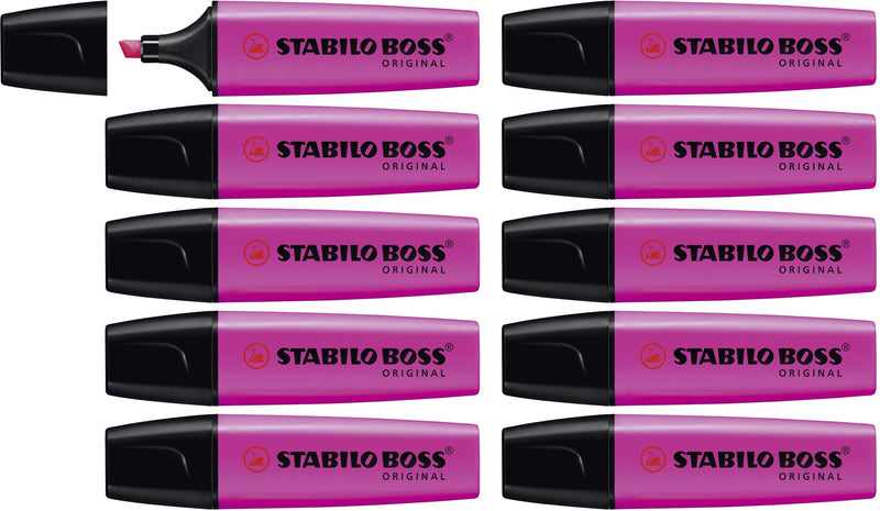 Rotulador stabilo boss fluorescente 70 magenta