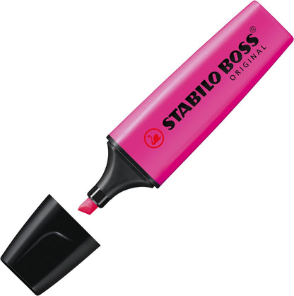 Rotulador stabilo boss fluorescente 70 magenta