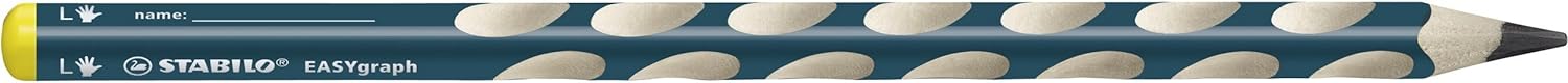 Ergonomic Graphite Pencil - STABILO EASYgraph - Left-Handed - Pack of 6 - Petrol - HB