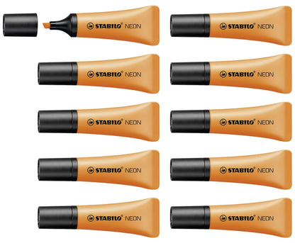 Highlighter - STABILO NEON - Pack of 10