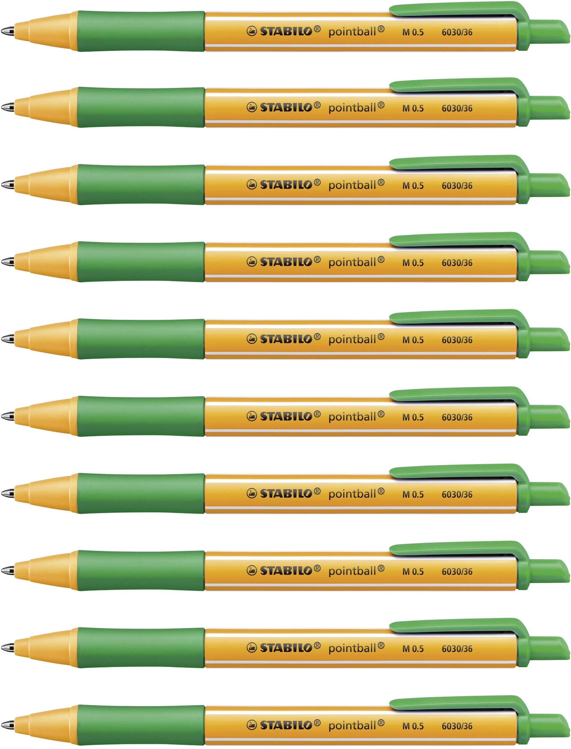 Ballpoint Pen - STABILO pointball - Pack of 10