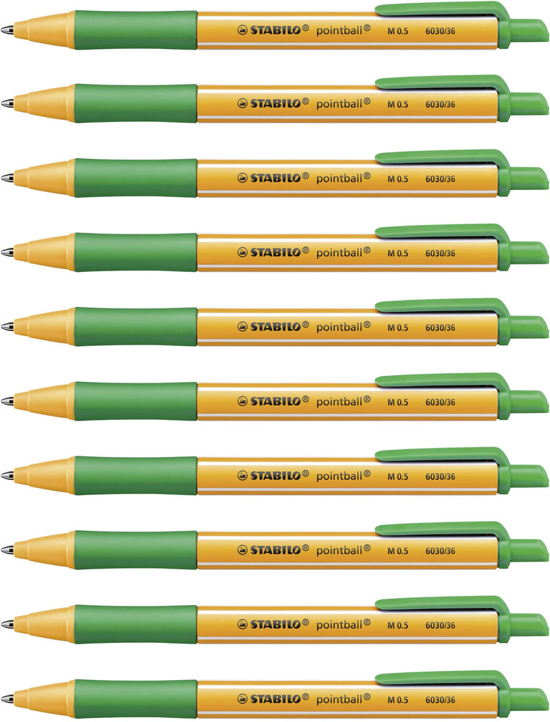 Ballpoint Pen - STABILO pointball - Pack of 10