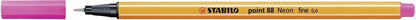 Fineliner - STABILO point 88 - Pack of 10 - Neon Pink