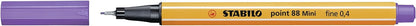 STABILO Fineliner Point 88 Mini - 18er Pack - mit 18 inkl. 5 Neonfarben