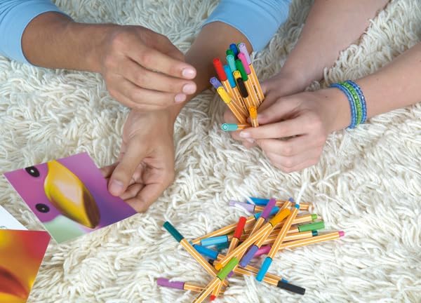 STABILO Fineliner Point 88 Mini - 18er Pack - mit 18 inkl. 5 Neonfarben