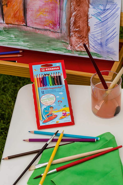 Colouring Pencil - STABILOaquacolor - Wallet of 36 - Assorted Colours