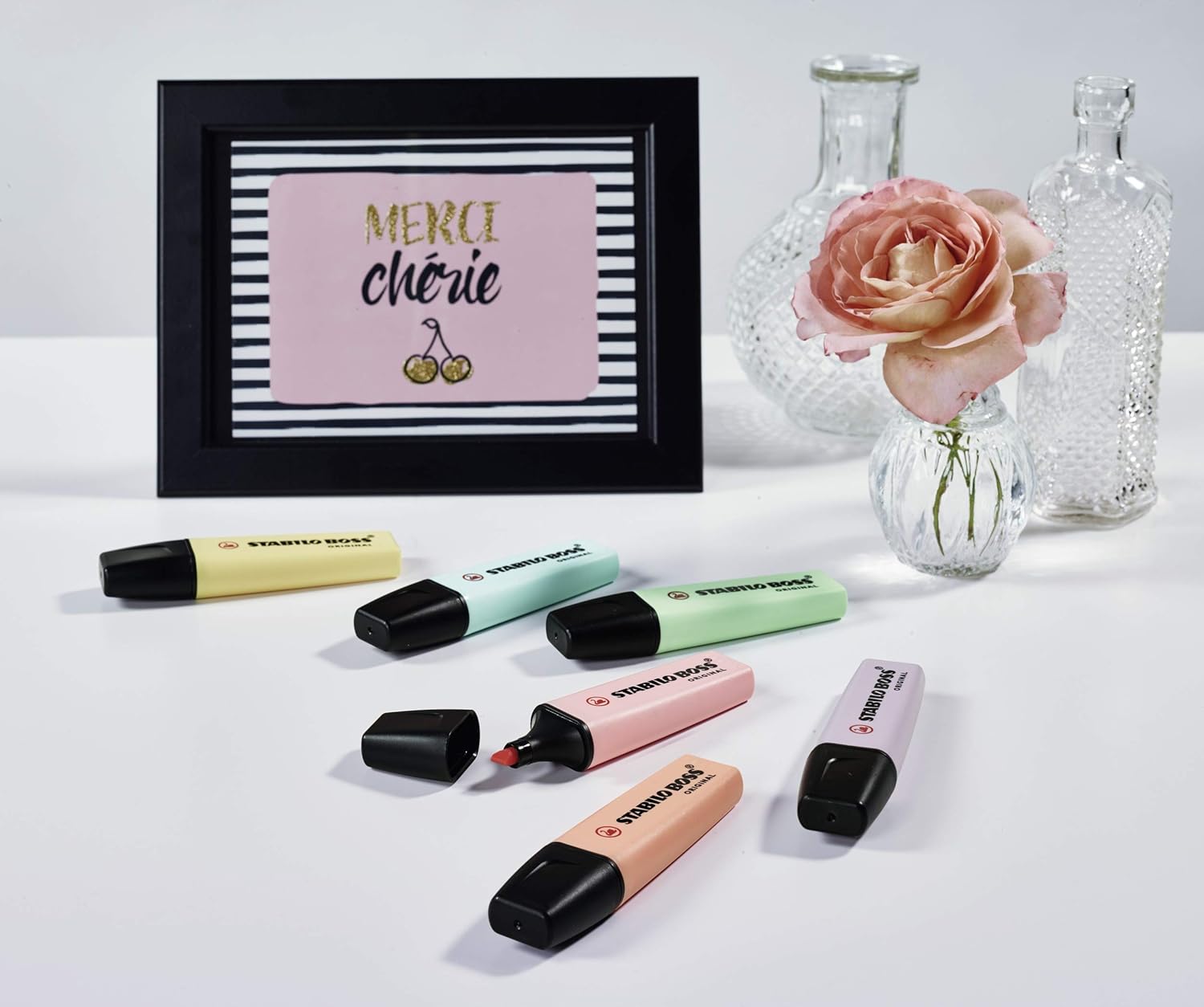 Highlighter - STABILO BOSS ORIGINAL Pastel - Pack of 10
