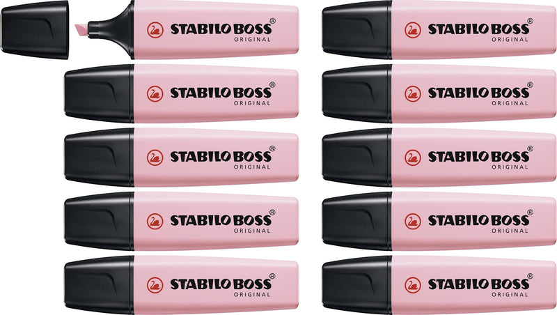 Highlighter - STABILO BOSS ORIGINAL Pastel - Pack of 10