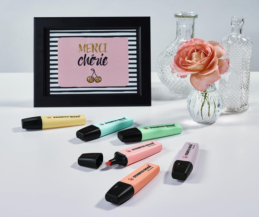 Highlighter - STABILO BOSS ORIGINAL Pastel - Pack of 10
