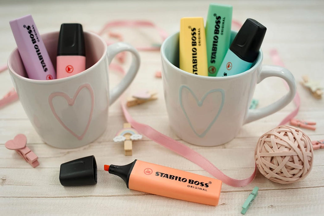 Highlighter - STABILO BOSS ORIGINAL Pastel - Pack of 10