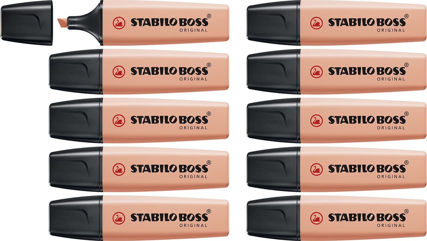 Highlighter - STABILO BOSS ORIGINAL Pastel - Pack of 10