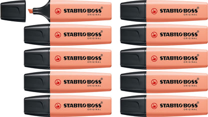 Highlighter - STABILO BOSS ORIGINAL Pastel - Pack of 10