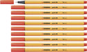 Fineliner - STABILO point 88 - Pack of 10
