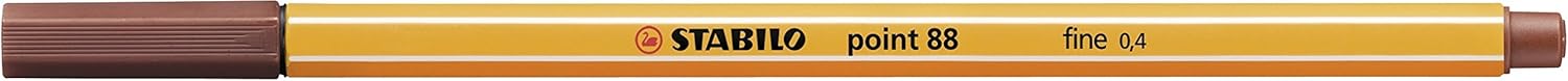 Fineliner - STABILO point 88 - Pack of 10 - Sienna