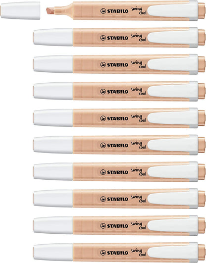 Highlighter - STABILO swing cool Pastel - Pack of 10