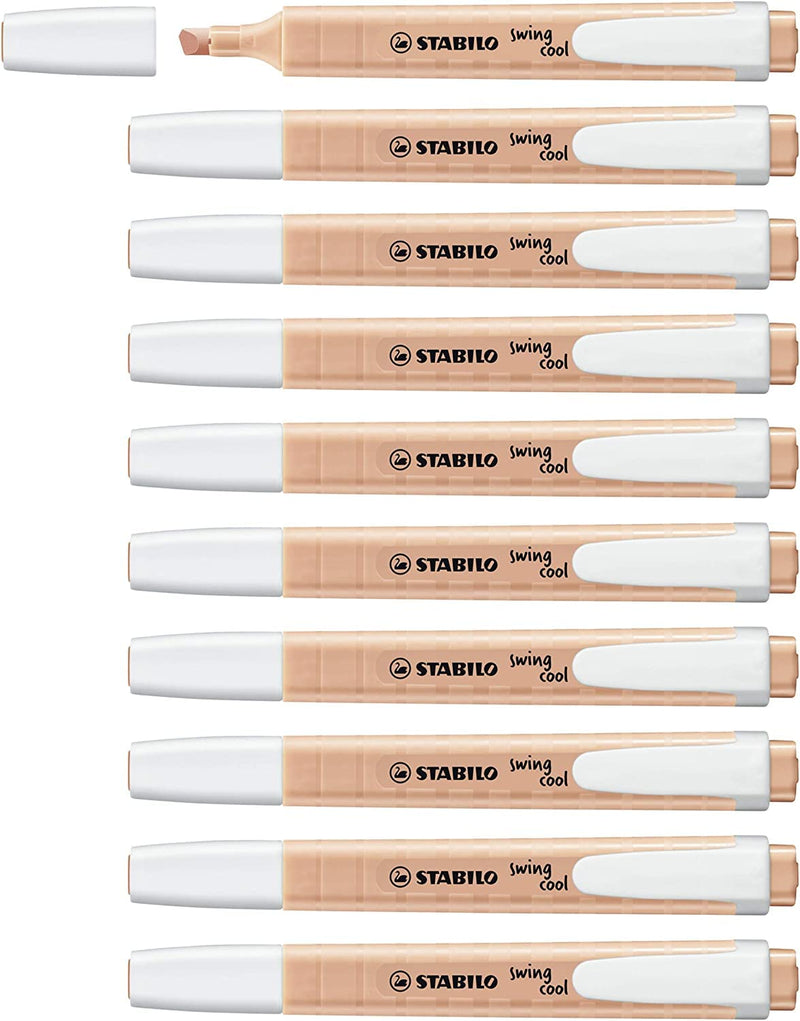Highlighter - STABILO swing cool Pastel - Pack of 10