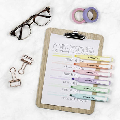 Highlighter - STABILO swing cool Pastel - Pack of 10