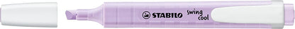 Highlighter - STABILO swing cool Pastel - Pack of 10