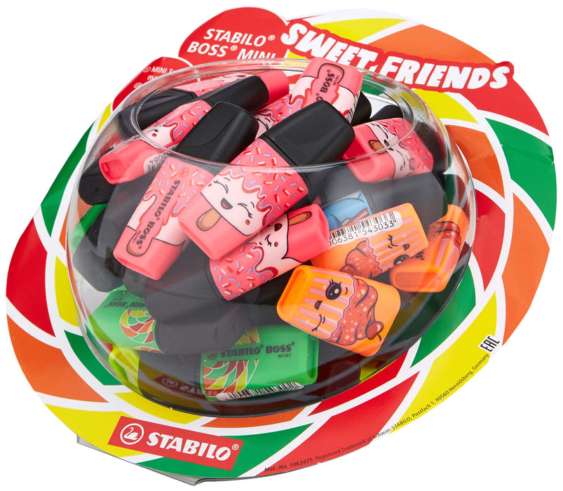 STABILO Highlighter BOSS MINI Sweet Friends, Bonbon Display of 50