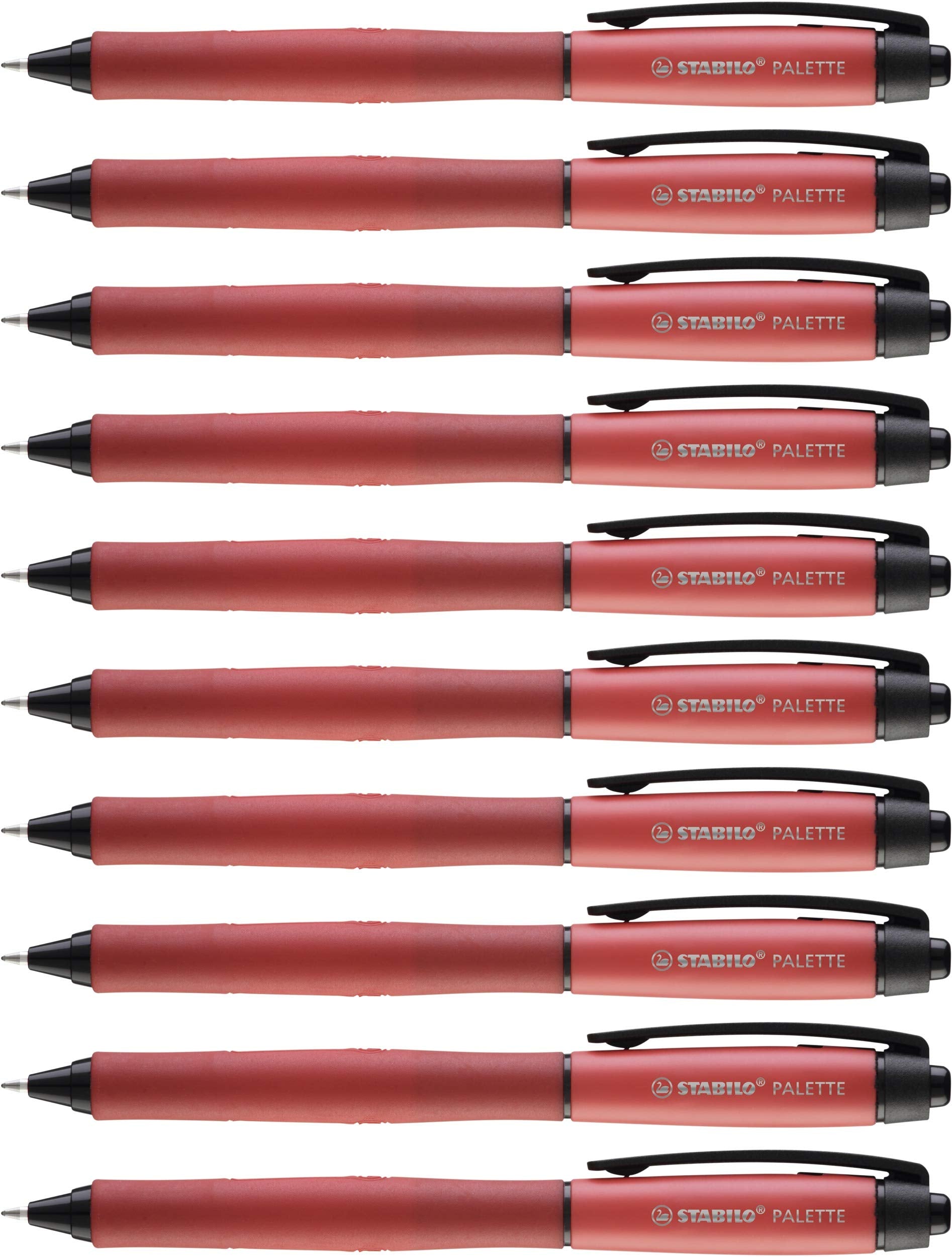 Retractable Rollerball Pen - STABILO PALETTE - Pack of 10