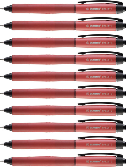 Retractable Rollerball Pen - STABILO PALETTE - Pack of 10