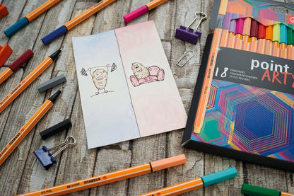 STABILO - Premium fineliner - point 88 - ARTY - Etui met 24 kleuren