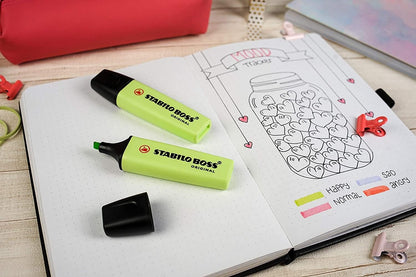 Highlighter - STABILO BOSS ORIGINAL Pastel - Pack of 10