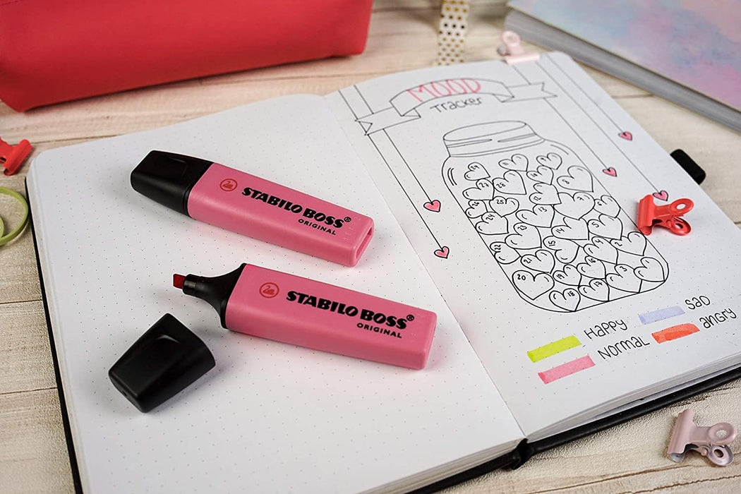 Highlighter - STABILO BOSS ORIGINAL Pastel - Pack of 10