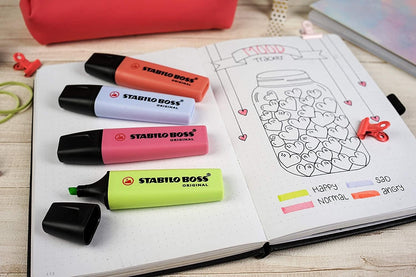 Highlighter - STABILO BOSS ORIGINAL Pastel - Pack of 10
