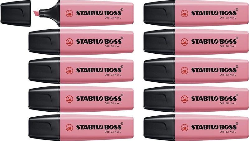 Highlighter - STABILO BOSS ORIGINAL Pastel - Pack of 10