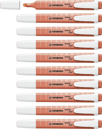 Highlighter - STABILO swing cool Pastel - Pack of 10