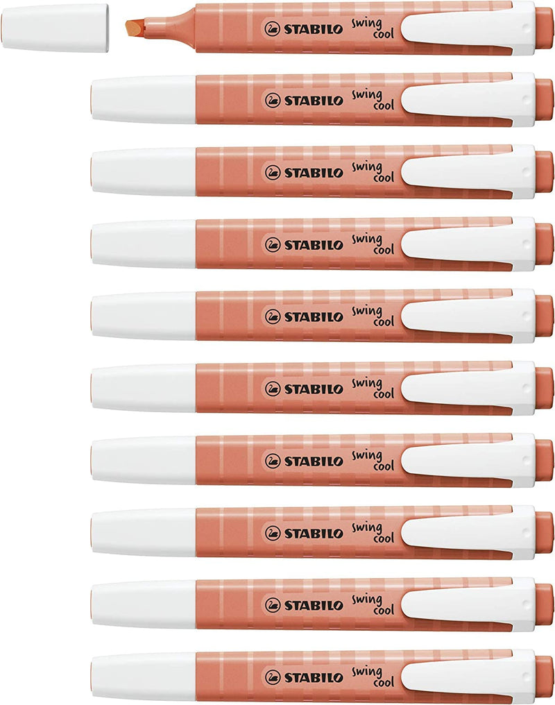 Highlighter - STABILO swing cool Pastel - Pack of 10