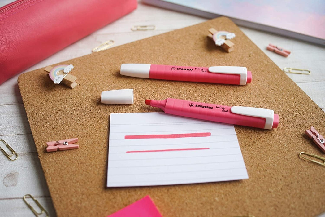 Highlighter - STABILO swing cool Pastel - Pack of 10