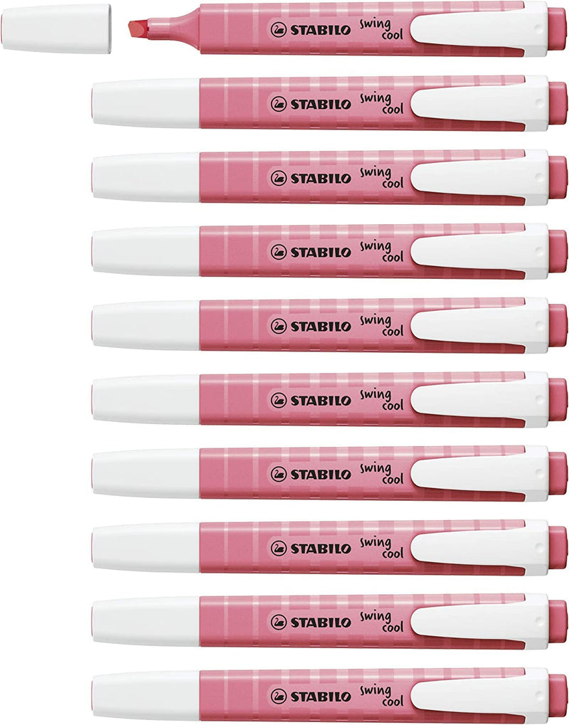 Highlighter - STABILO swing cool Pastel - Pack of 10
