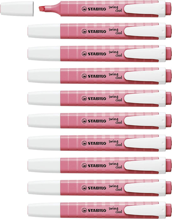 Highlighter - STABILO swing cool Pastel - Pack of 10