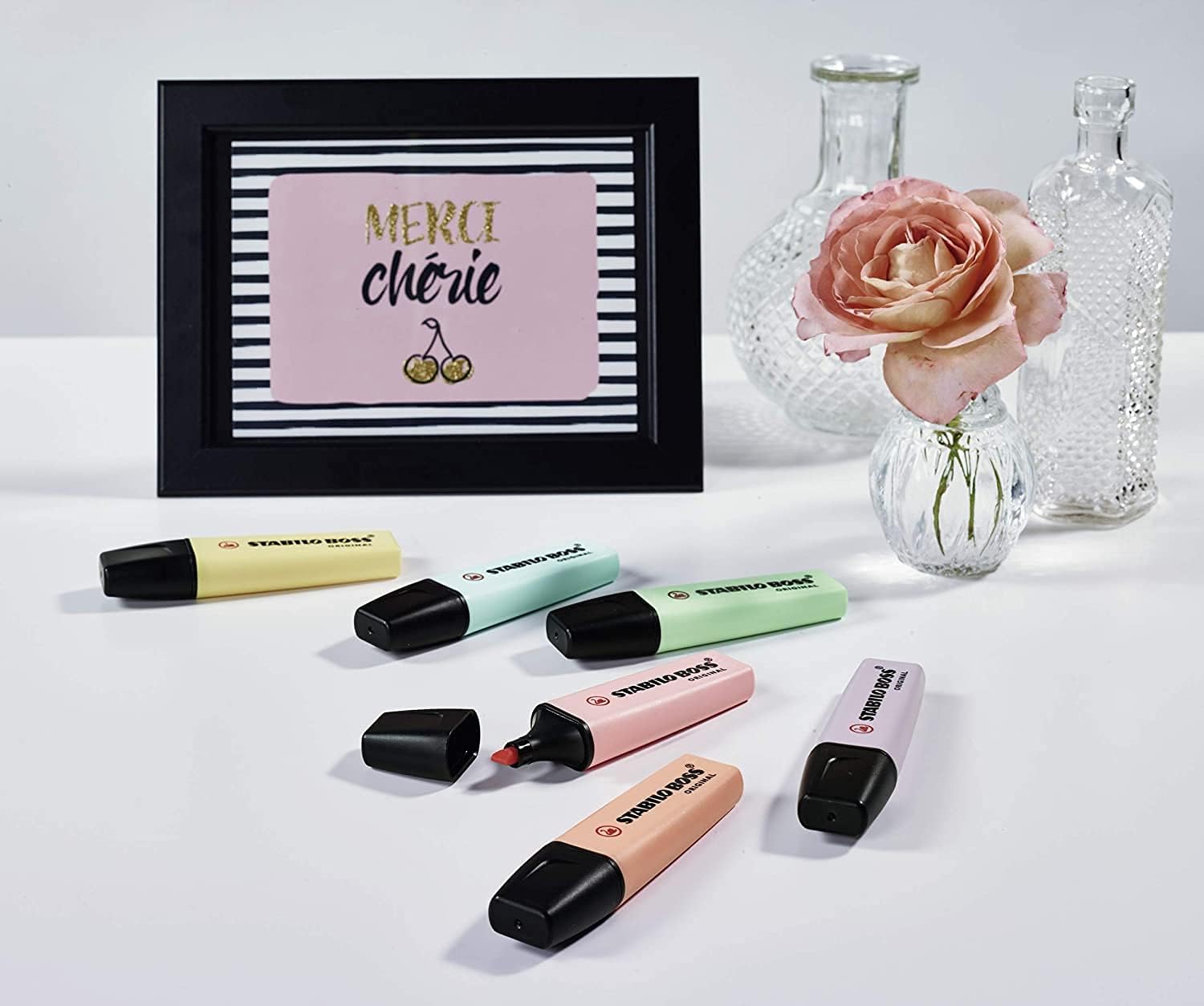 Highlighter - STABILO BOSS ORIGINAL Pastel - Pack of 10