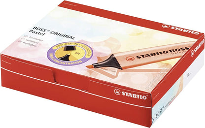 Highlighter - STABILO BOSS ORIGINAL Pastel - Pack of 10